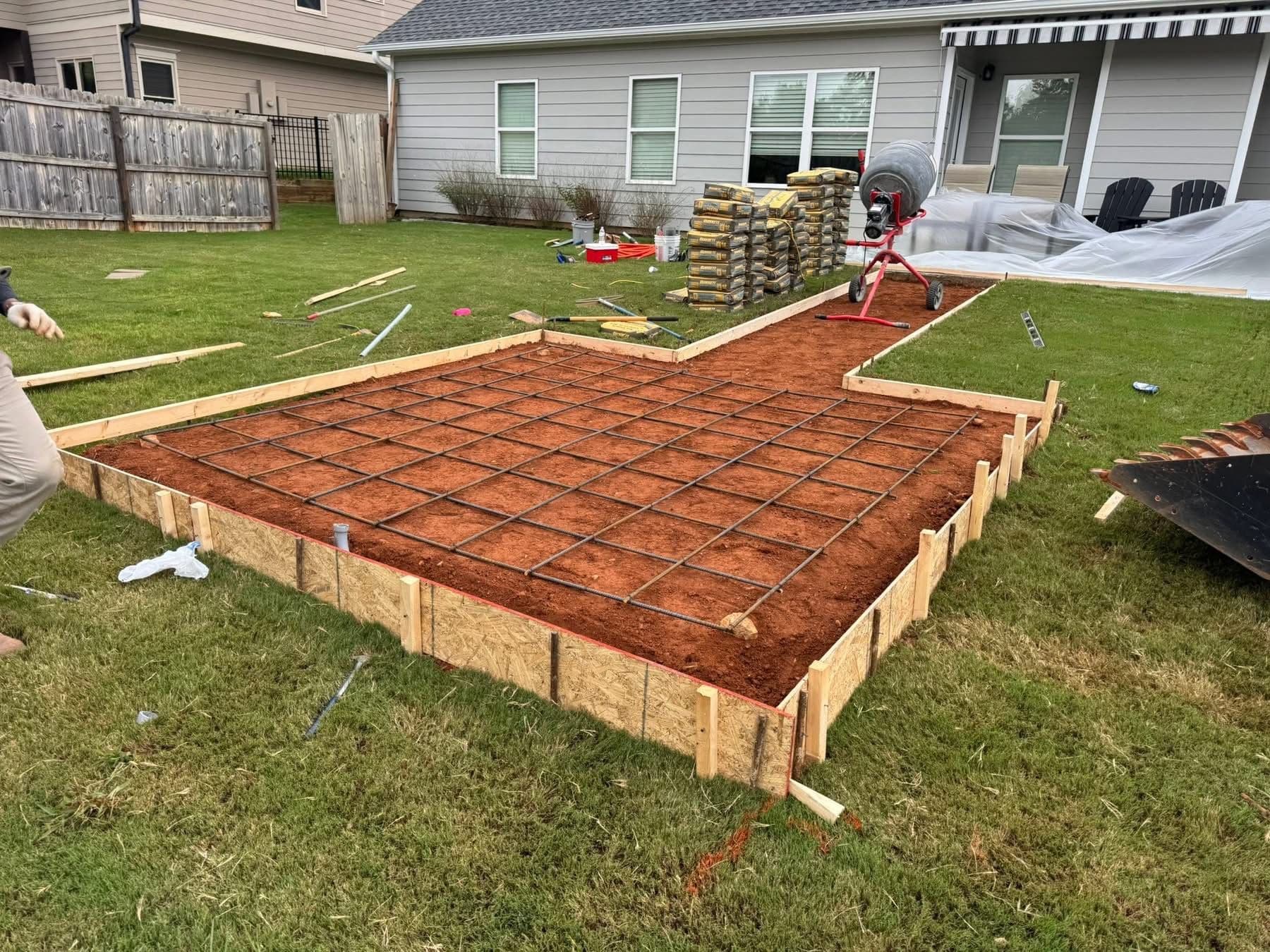 Project Concrete Slab Installation for a Cozy Backyard Addition image