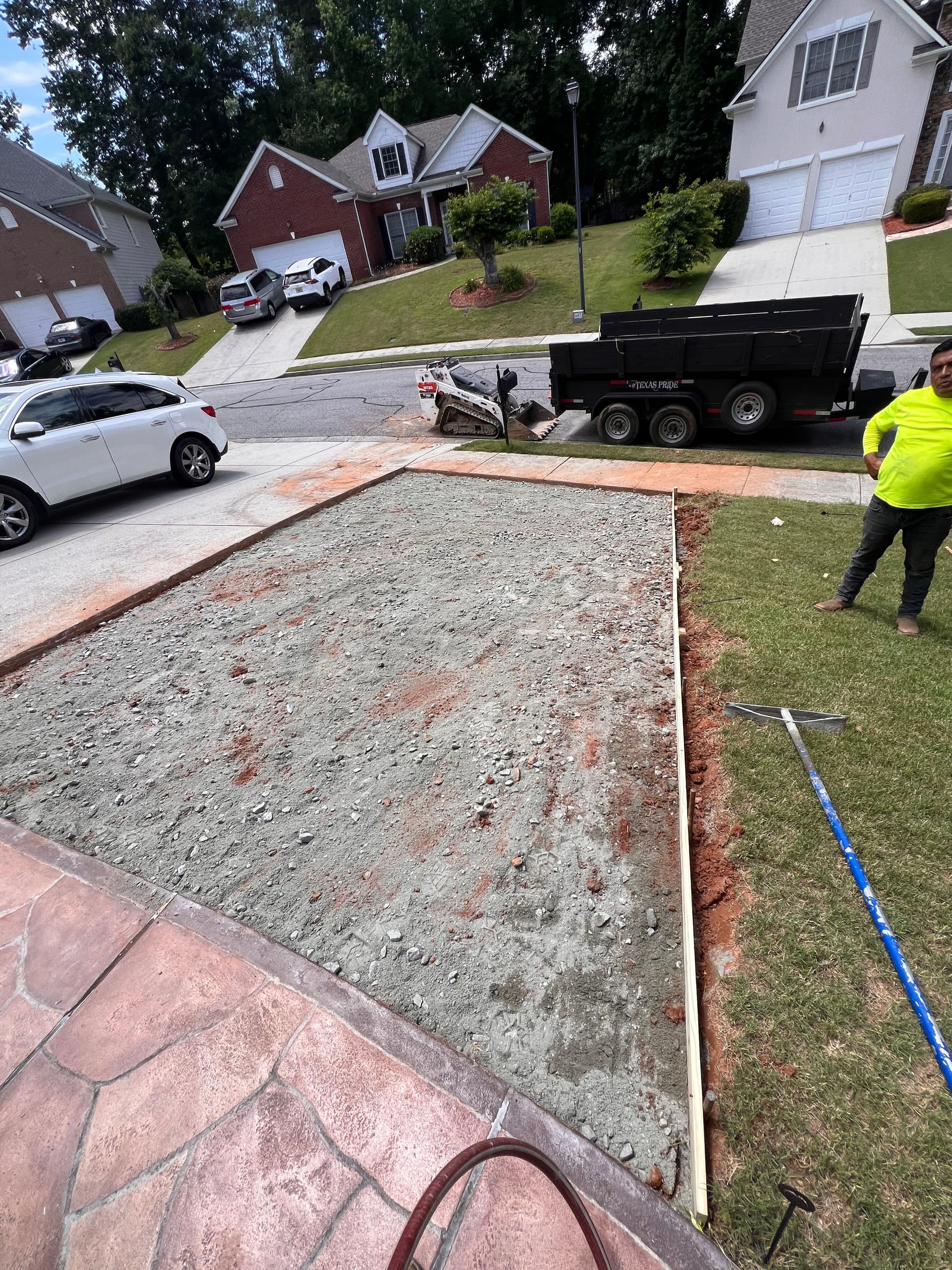 New Concrete Driveway Extension Completed by GreenStone Landscaping image
