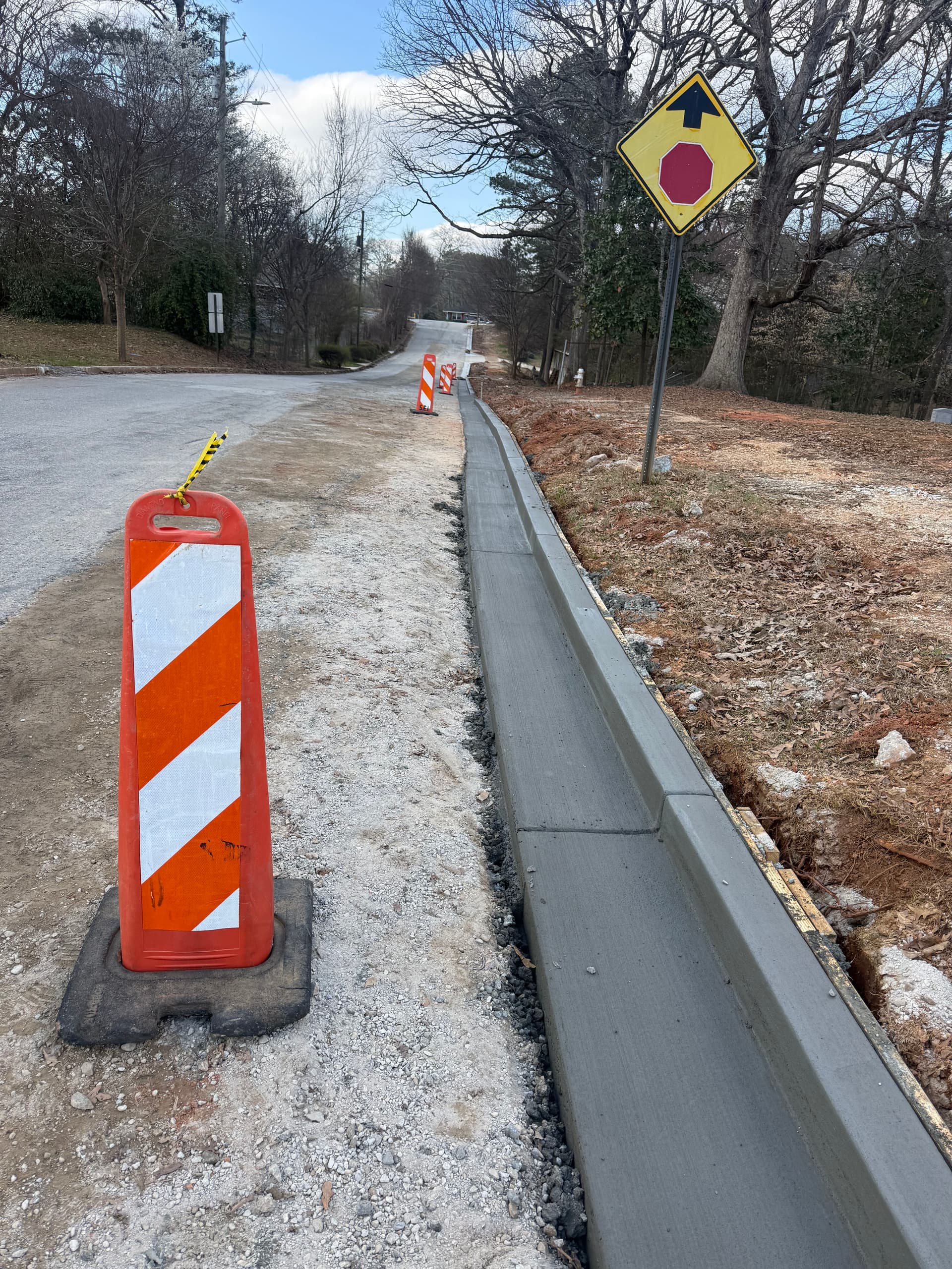 New Concrete Curbs and Gutters Enhance Road Safety image
