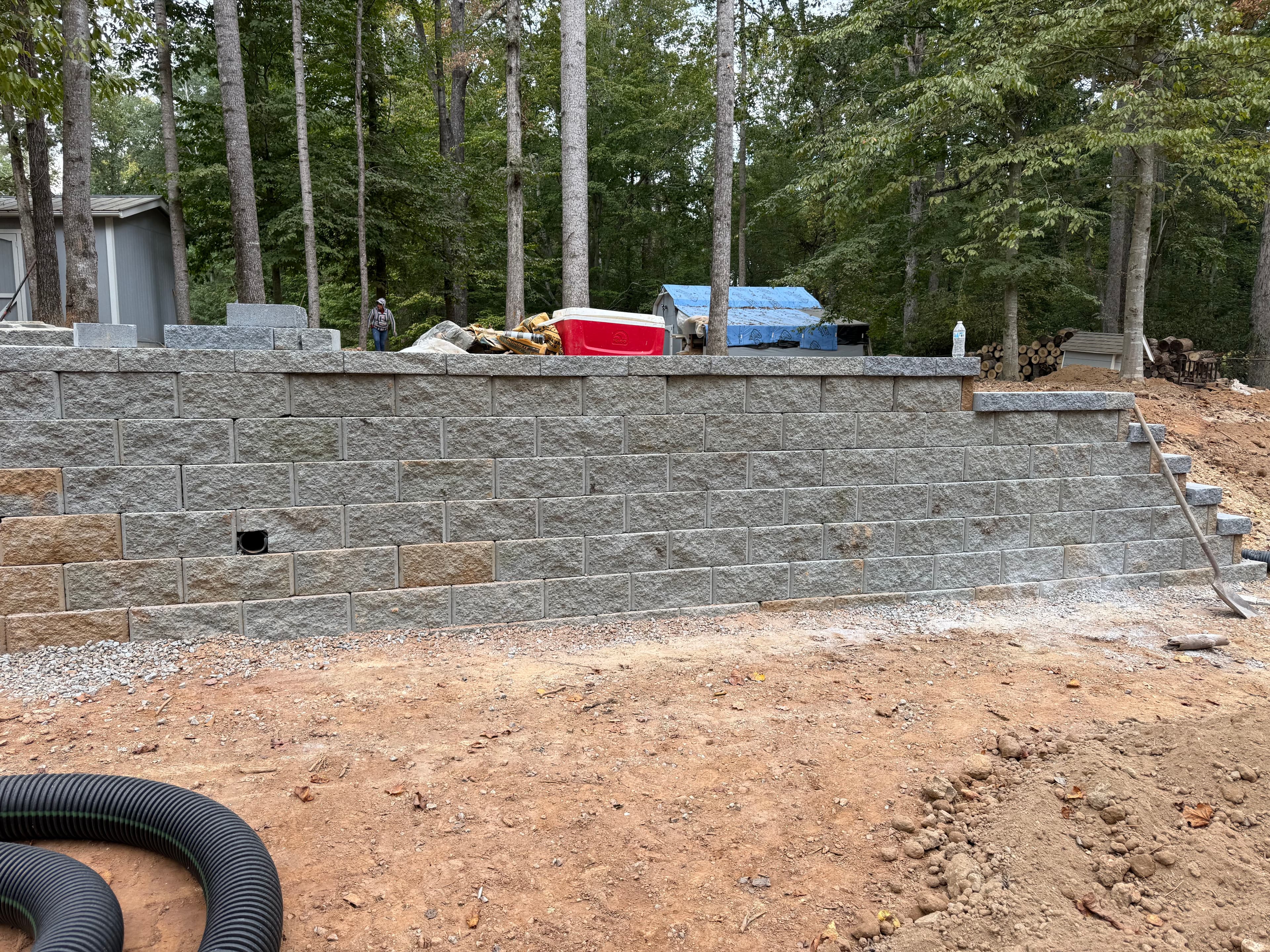 Project Mastering Soil and Water Management with Our Latest Retaining Wall Project image