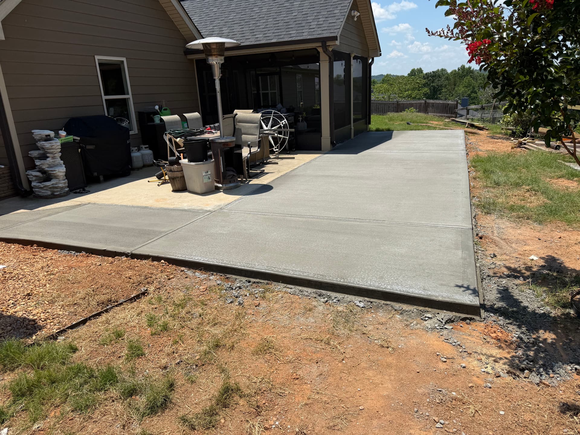 Stunning Concrete Patio Transformation in Winder image